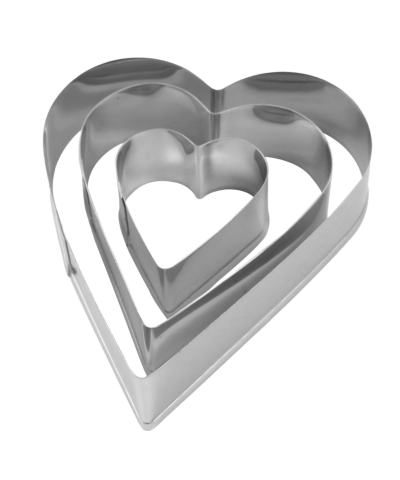 Komplet Foremek do ciastek serce 3 szt