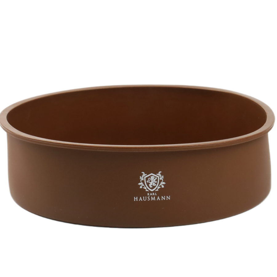 Tortownica silikonowa 16 cm brązowa