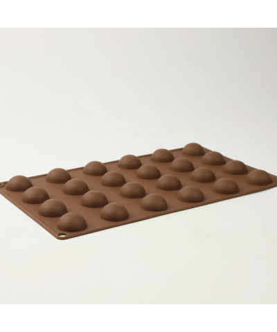 Forma silikonowa do monoporcji  półkola 24 szt.