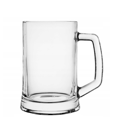Szklany kufel z rączką do piwa 500ml