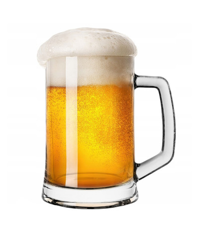 Szklany kufel z rączką do piwa 500ml
