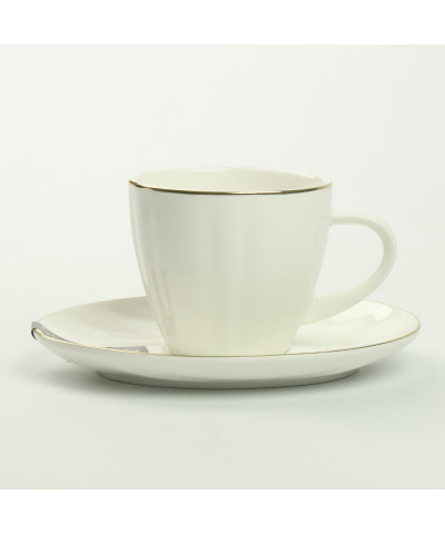 Komplet 2 filiżanek ze spodkami REGINA GOLD 180ml