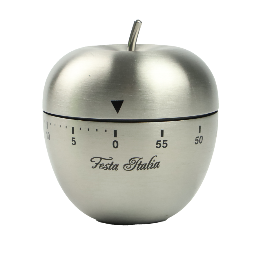 Minutnik stalowy Jabłko kuchenny  srebrny