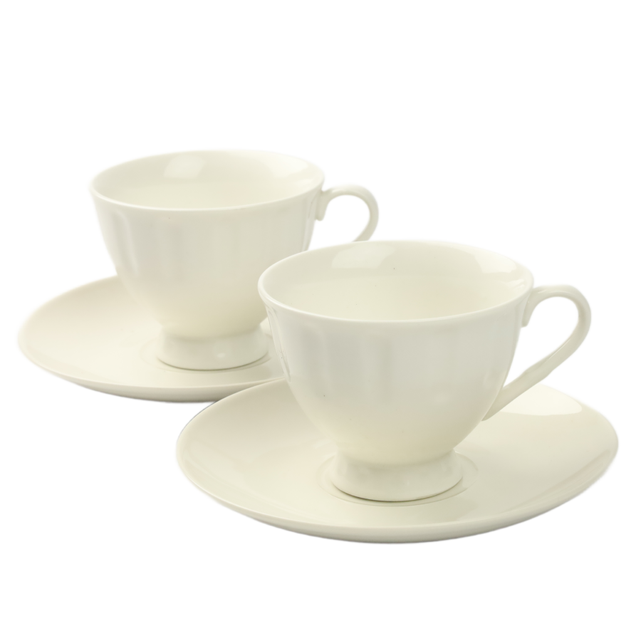 Komplet filiżaki ze spodkiem 2 szt NICOLETTA 220ml