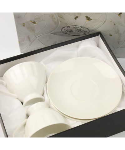 Komplet filiżaki ze spodkiem 2 szt NICOLETTA 220ml