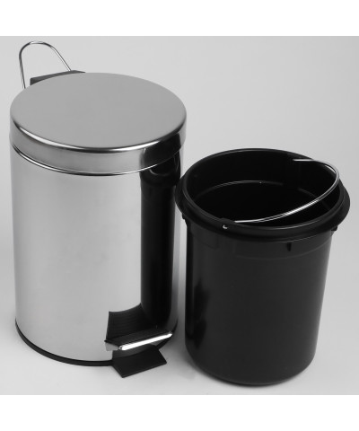 Kosz na śmieci z pedałem nierdzewny 3l