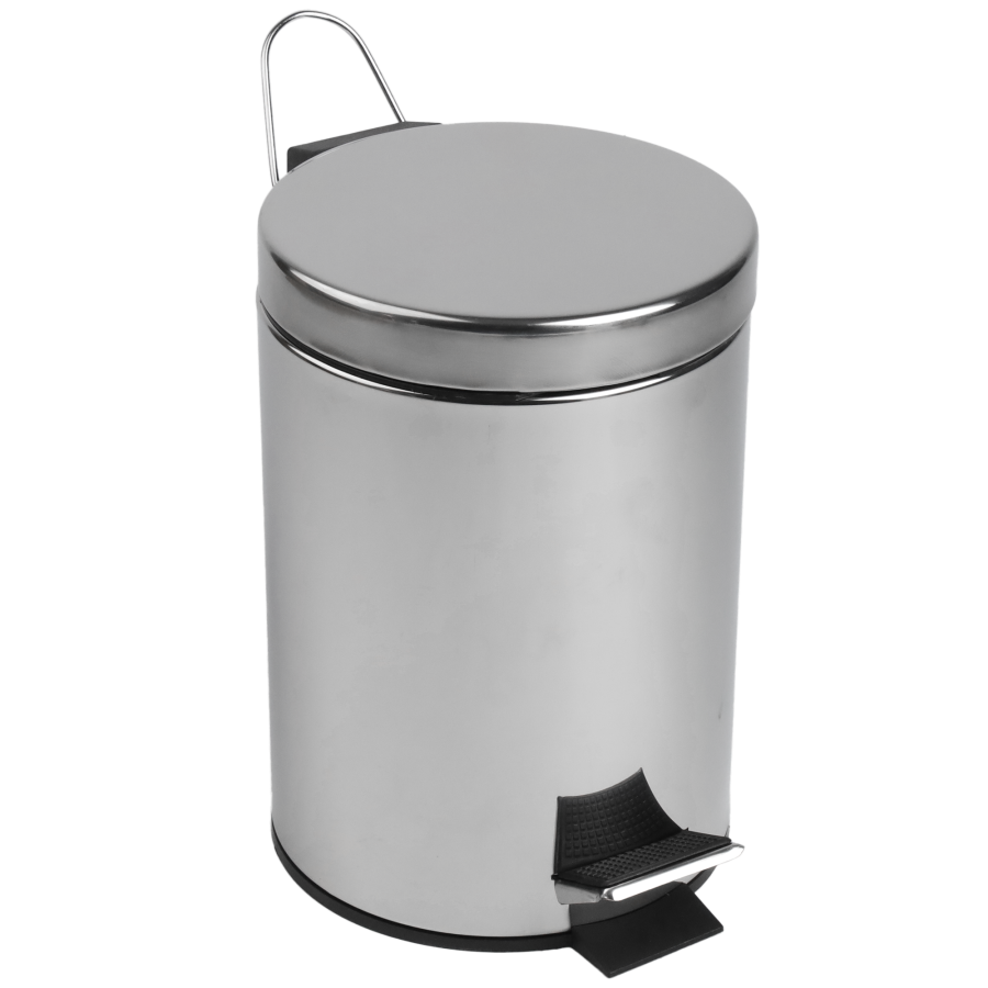 Kosz na śmieci z pedałem nierdzewny 3l
