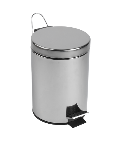 Kosz na śmieci z pedałem nierdzewny 5l