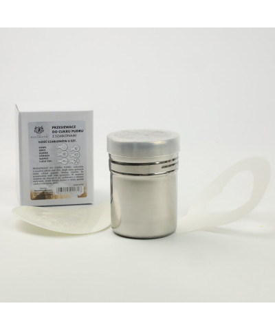 Przesiewacz do cukru pudru z szablonami