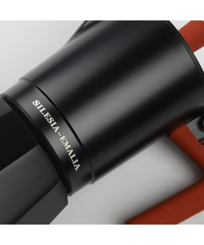 Kawiarka zaparzacz do kawy aluminiowy 300ml czarno - ceglasty