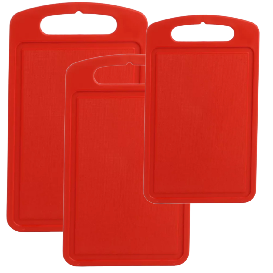 Zestaw Desek Kuchennych Czerwone 3 szt