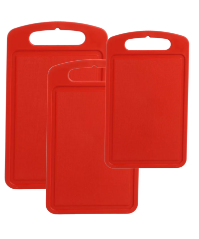 Zestaw Desek Kuchennych Czerwone 3 szt