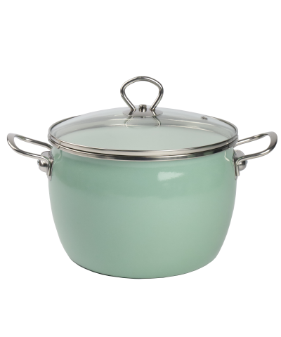 Garnek emaliowany zielony MARYNA 4L