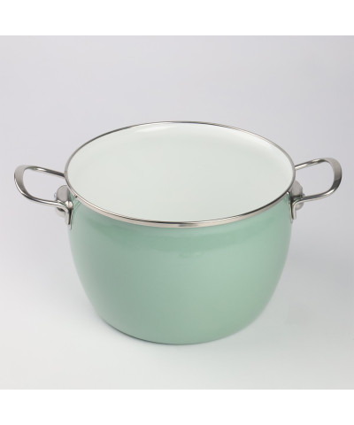 Garnek emaliowany zielony MARYNA 4L
