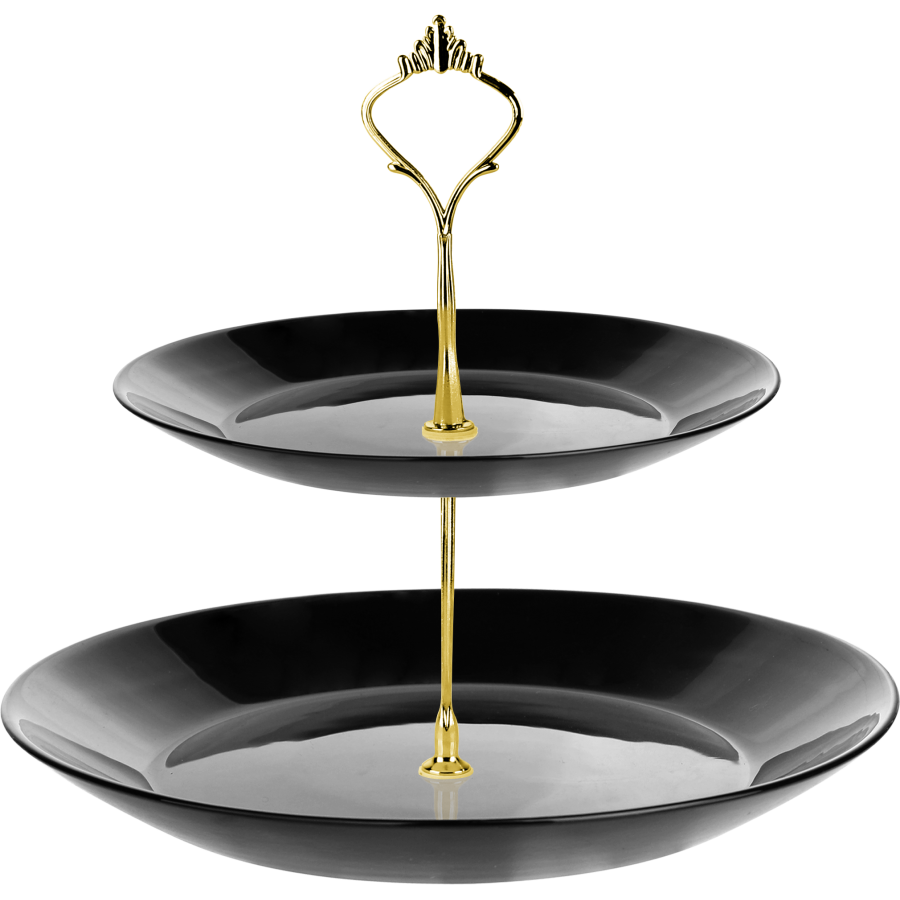 Patera 2-poziomowa SONIA czarna