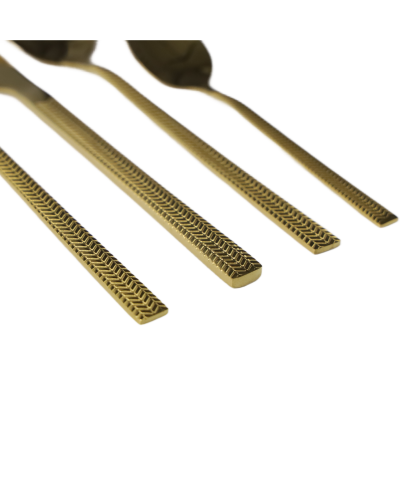 Komplet sztućców w pudełku JAGNA 24-elementowy Złote