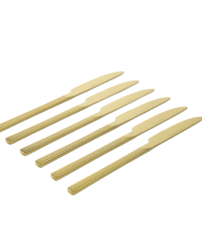 Komplet sztućców w pudełku JAGNA 24-elementowy Złote