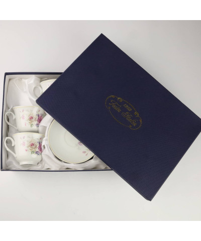 Kpl. 6 filiżanek ze spodkiem 250ml Roseto