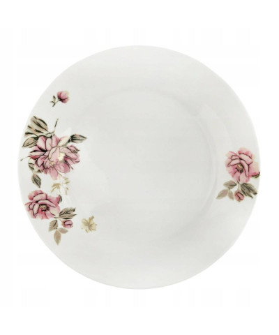 Komplet talerzy dla 6 osób Kwiaty