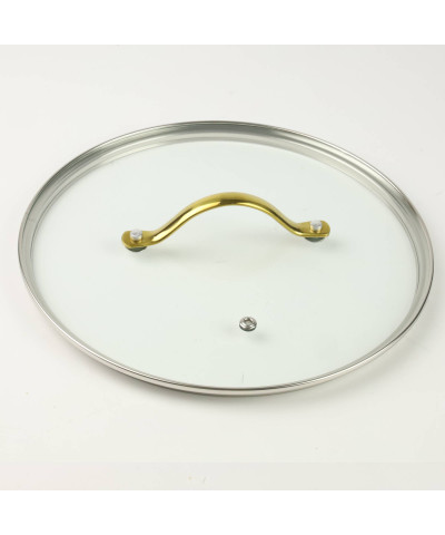 Garnek aluminiowy czarny Hanys z pokrywą okrągły 9,5 L