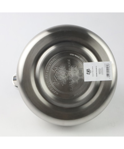 Czajnik stalowy 3l z czarną rączką