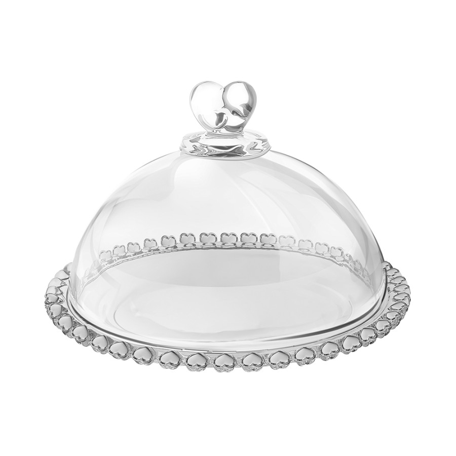 Patera z kloszem 19,5 cm LOVE