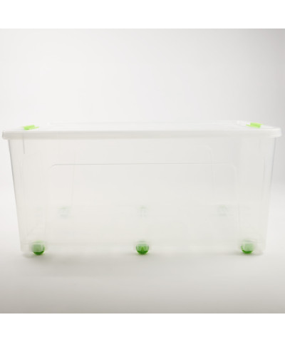 Pojemnik „Smart Box” 70L (przezroczysty / oliwkowy)