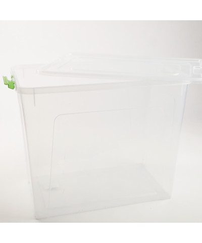 Pojemnik „Smart Box” 40L (przezroczysty / oliwkowy)