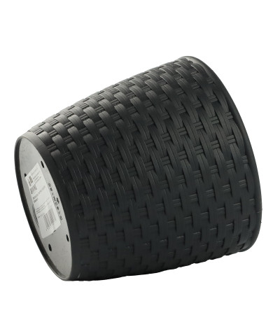 Doniczka rattan 16x15cm granit