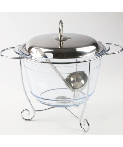 Naczynie z podgrzewaczem 3,9l szklane