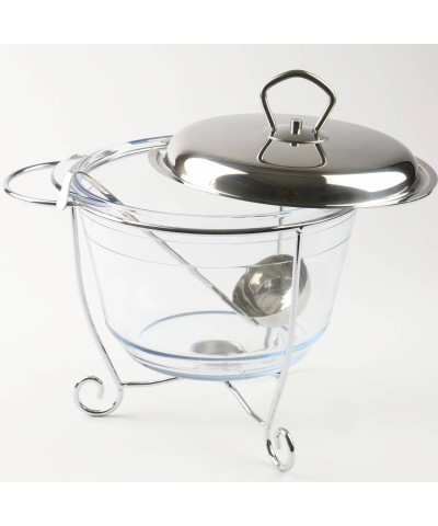 Naczynie z podgrzewaczem 3,9l szklane