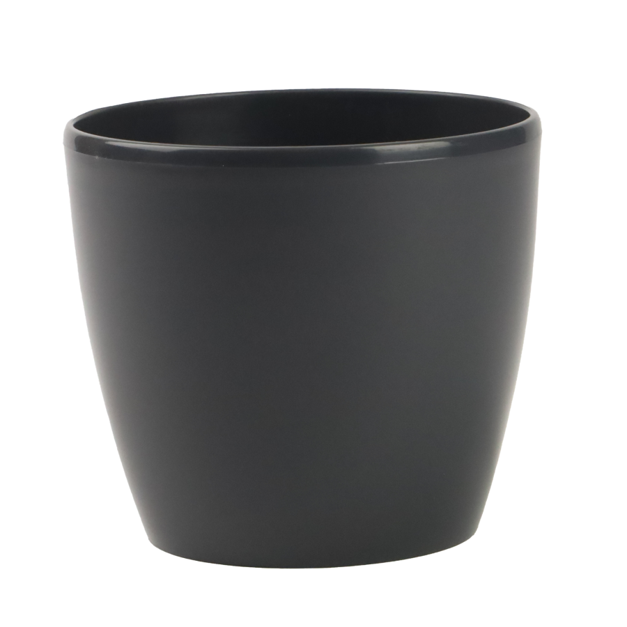 Doniczka Matilda ciemny szary 12/11 cm