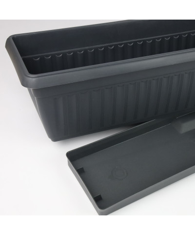 Donica balkonowa Terra 100x19 cm granit