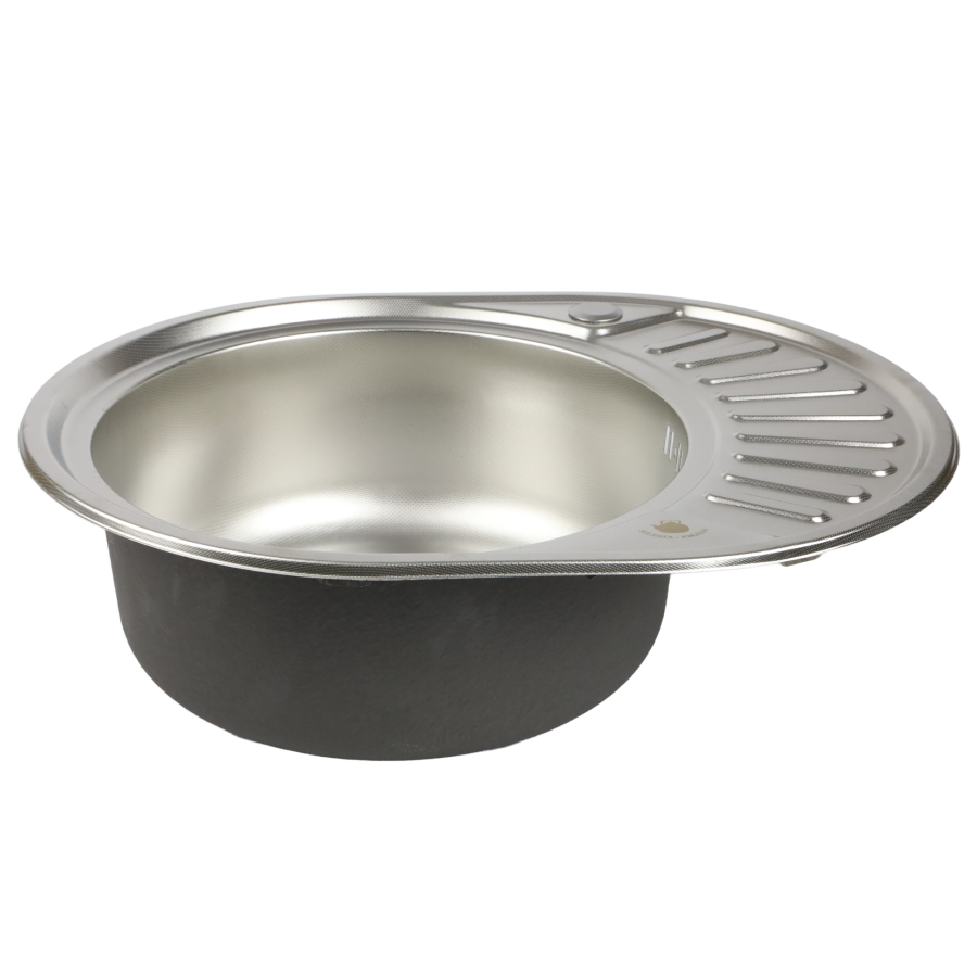 Zlewozmywak jednokomorowy okrągły 57x45x1cm