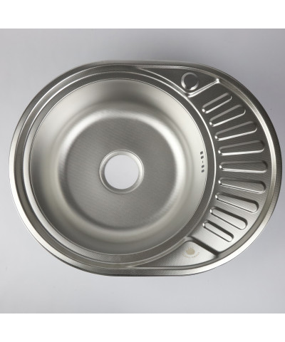 Zlewozmywak jednokomorowy okrągły 57x45x1cm