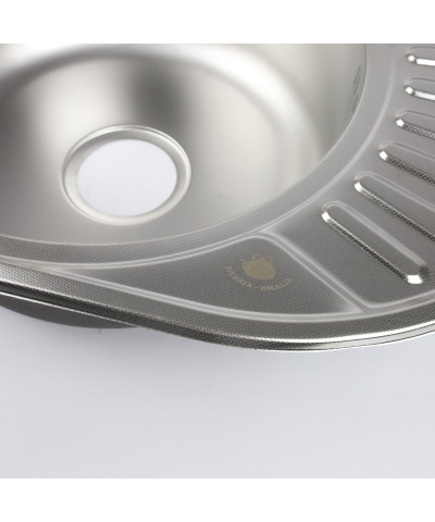 Zlewozmywak jednokomorowy okrągły 57x45x1cm