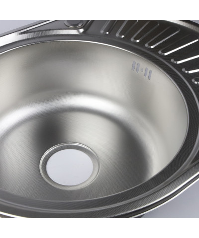 Zlewozmywak jednokomorowy okrągły 57x45x1cm