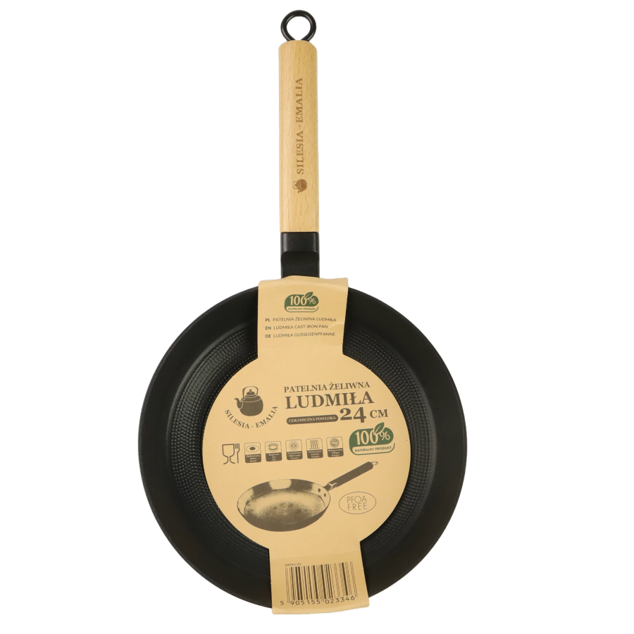 Patelnia żeliwna LUDMIŁA 24 cm