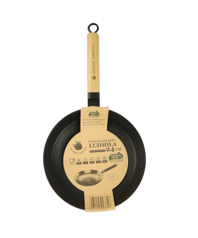 Patelnia żeliwna LUDMIŁA 24 cm