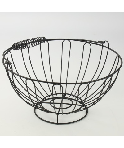 Koszyk na owoce czarny 25x12 cm