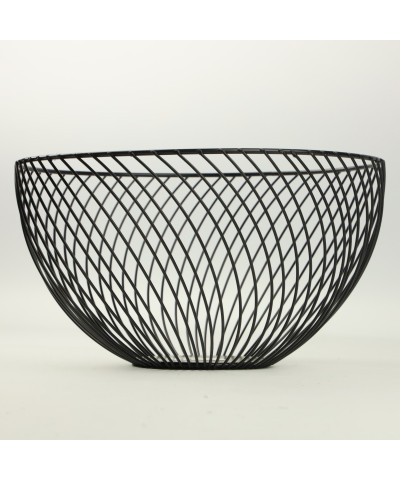 Koszyk na owoce czarny 25x15cm
