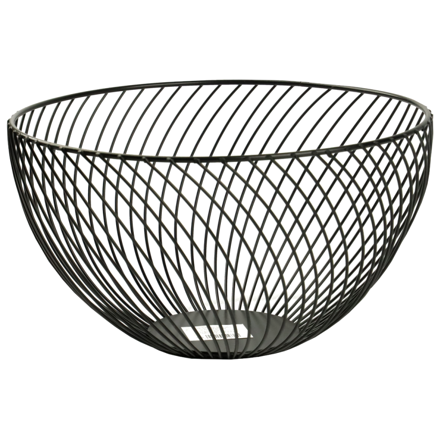 Koszyk na owoce czarny 25x15cm