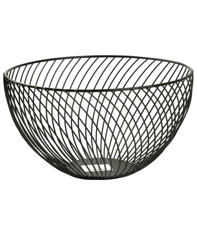 Koszyk na owoce czarny 25x15cm