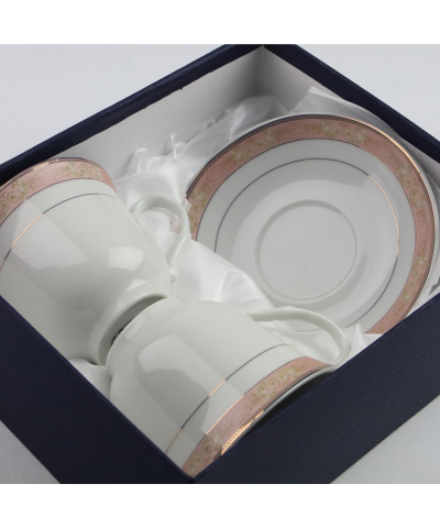 Komplet 2 filiżanek ze spodkami 250ML Elena