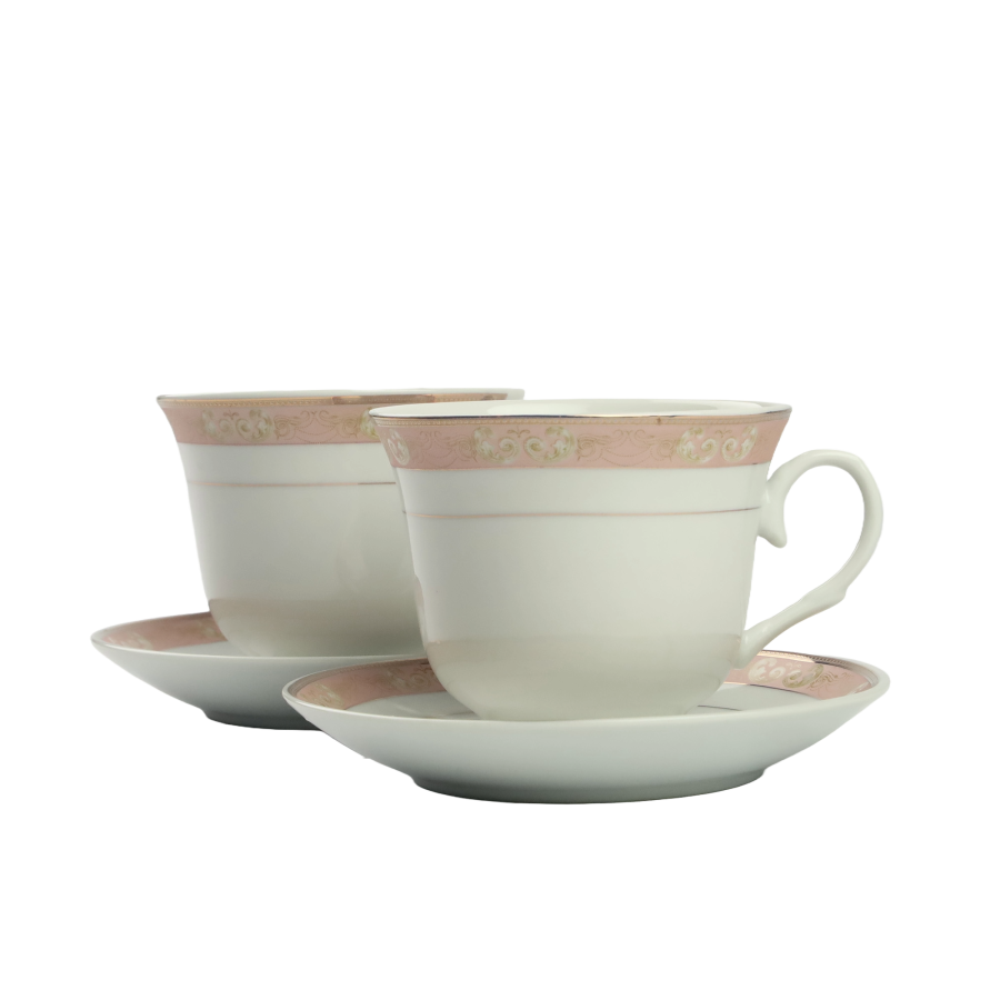 Komplet 2 filiżanek ze spodkami 250ML Elena