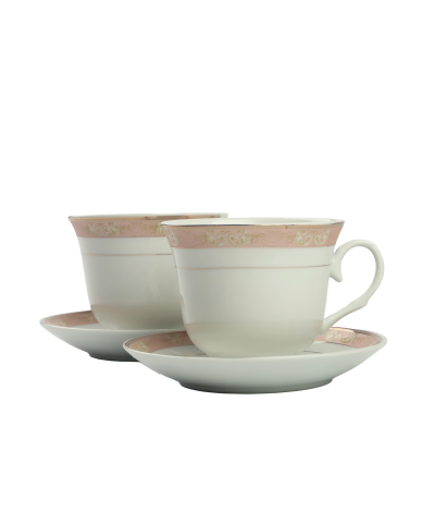 Komplet 2 filiżanek ze spodkami 250ML Elena