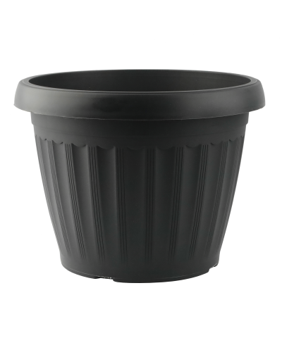 Doniczka "Terra" z podstawką 17x13 cm – Granit