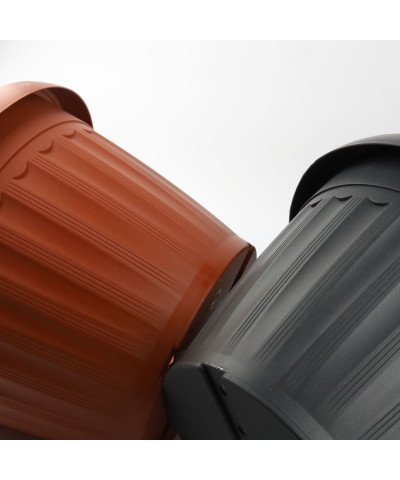 Doniczka "Terra" z podstawką 14x11 cm – Terakota