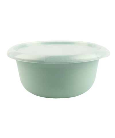 Miska kuchenna z plastikową pokrywą zielona 1,75l