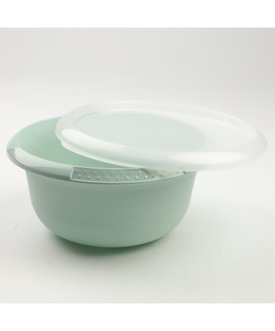 Miska kuchenna z plastikową pokrywą zielona 1,75l